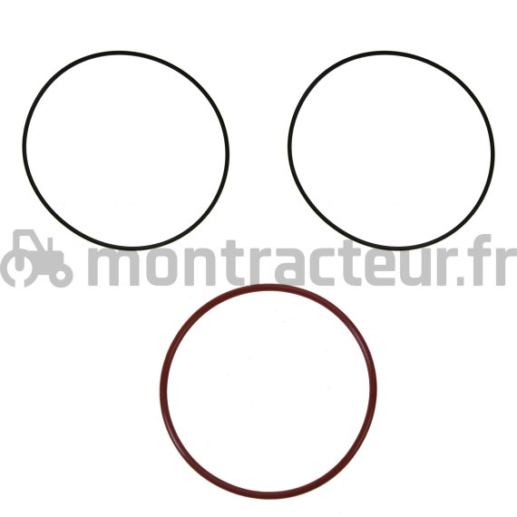 JOINTS DE CHEMISE ROUGE Ø 94 X 101 X 3.5 MM - NOIR Ø 101 X 105 X 2MM