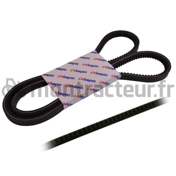 COURROIE TRAPÉZOÏDALE CRANTEE - 15 X La 1600 mm