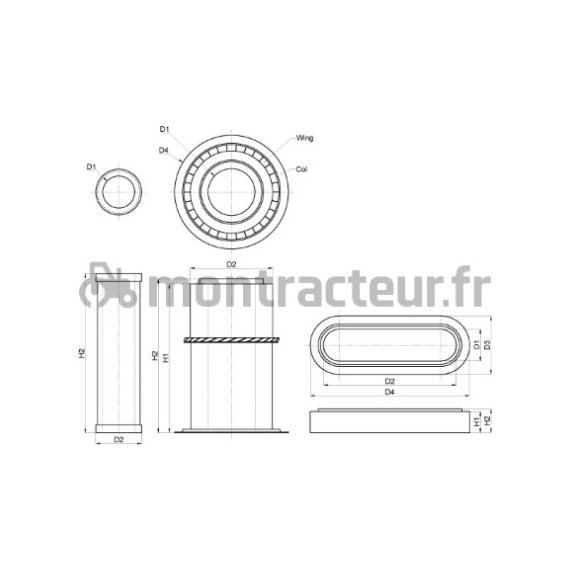 FILTRE À AIR EXTÉRIEUR