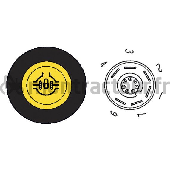 BOUTON POUSSOIR BLOCAGE DIFFÉRENTIEL