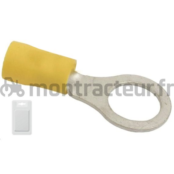 COSSE A OEILLET JAUNE - Ø 8 MM - (BLISTER 25 PIÈCES)