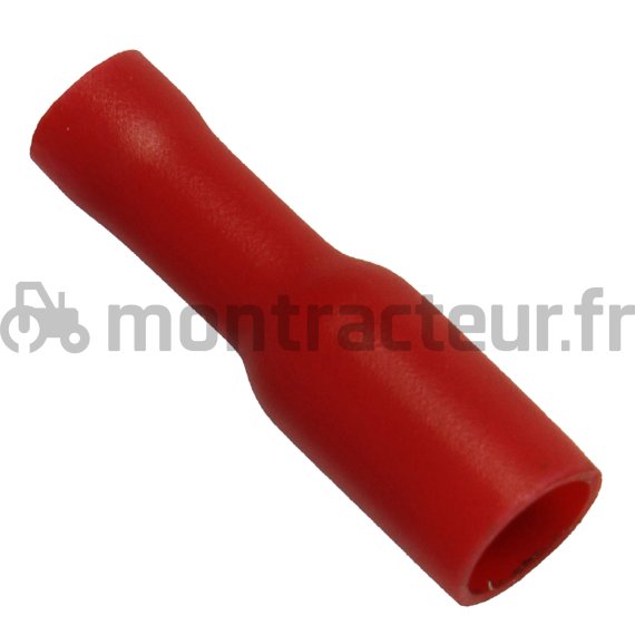 COSSE CYLINDRIQUE FEMELLE ROUGE - Ø 4 MM - (BLISTER 10 PIÈCES)