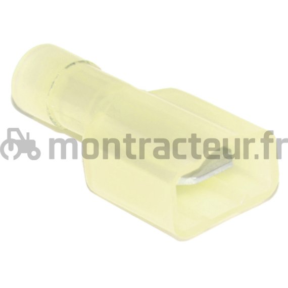 COSSE DE RACCORD DE DÉRIVATION JAUNE - 6.3 X 0.8 MM - (BLISTER 5 PIÈCES)