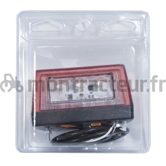 ÉCLAIRE-PLAQUE LED AVEC FEU POSITION ARRIÈRE (BLISTER 1 PIÈCE)