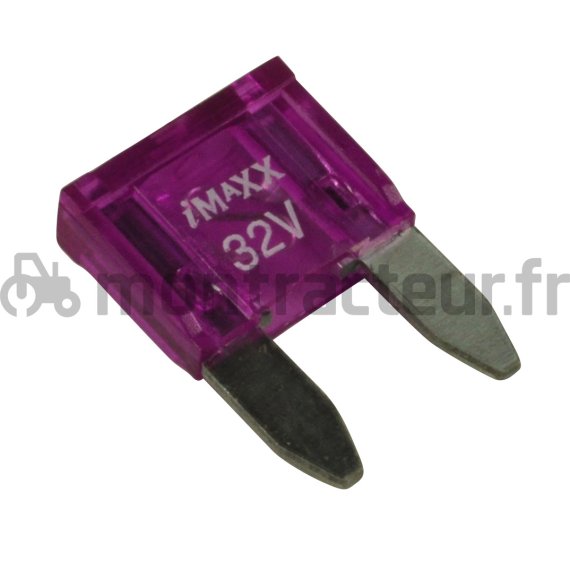 FUSIBLE MINI FICHES PLATES 3A - VIOLET - (BLISTER 25 PIÈCES)