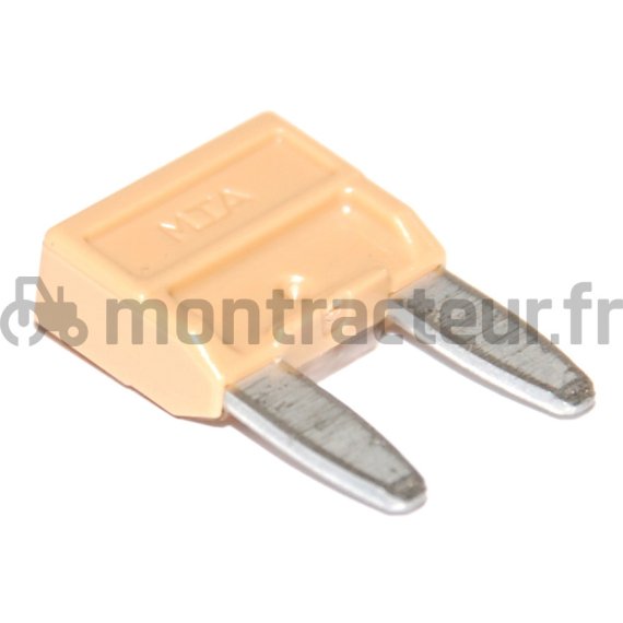 FUSIBLE MINI FICHES PLATES 5A - BEIGE - (BLISTER 25 PIÈCES)