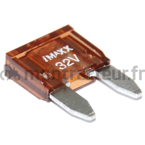 FUSIBLE MINI FICHES PLATES 7.5A - MARRON (BLISTER 5 PIÈCES)