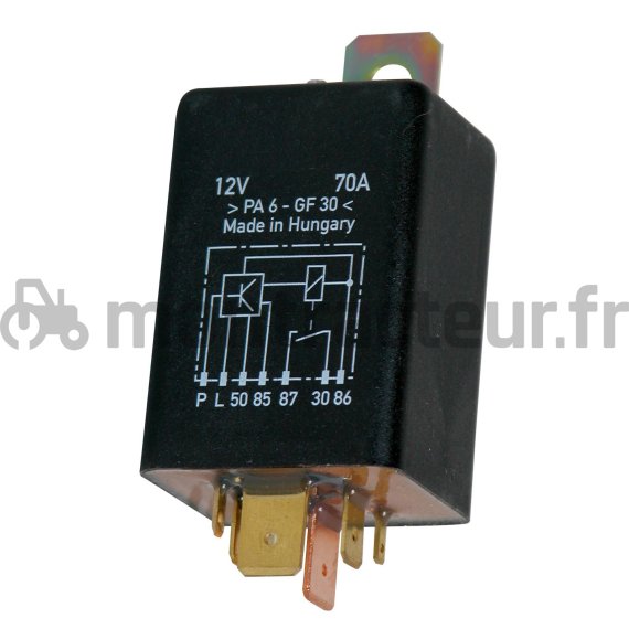 RELAIS DE PRÉCHAUFFAGE 12V - 70A