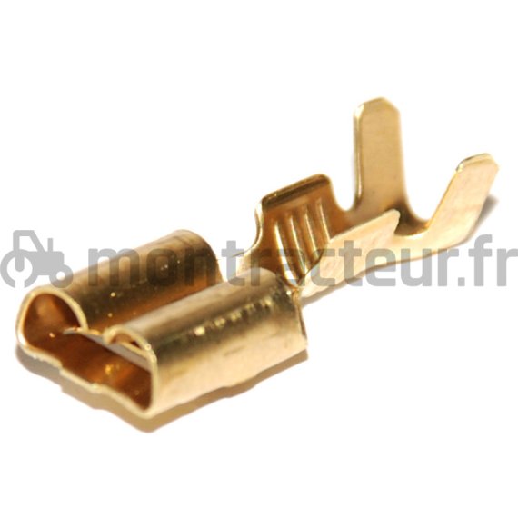 COSSE FEMELLE CONNECTEUR STANDARD 6.3 - 1.0 > 2.5 MM² - (BLISTER 25 PIÈCES)