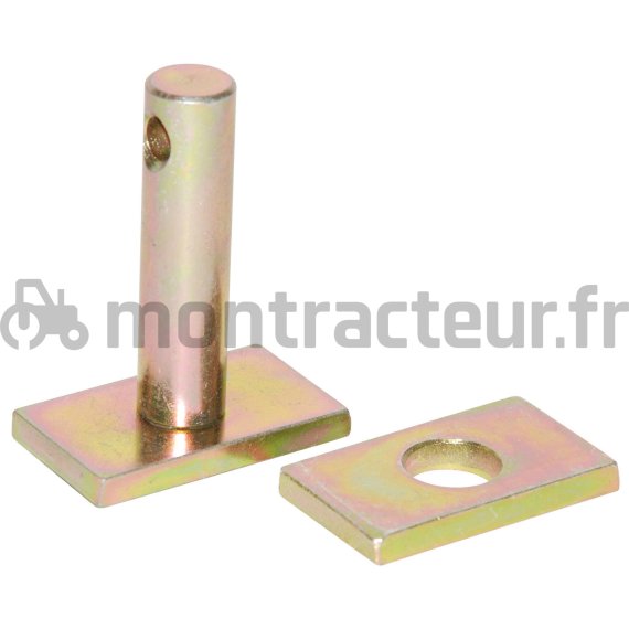 BROCHE ET PLAQUE L 64 MM - Ø 16 MM