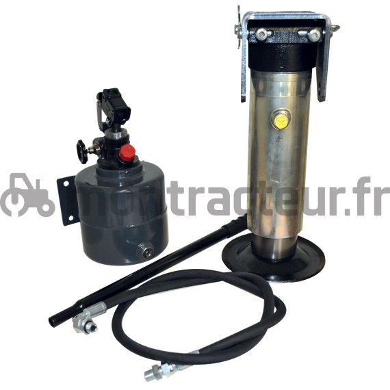 BÉQUILLE HYDRAULIQUE SIMPLE EFFET - POMPE RÉSERVOIR MÉTAL Ø 91 MM