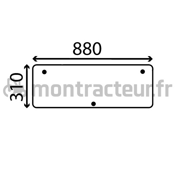 VITRE ARRIÈRE INFÉRIEURE OUVRANTE - PLATE - TEINTÉE