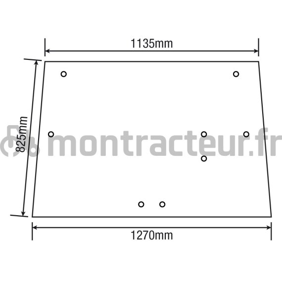 VITRE ARRIÈRE PLATE - TEINTÉE