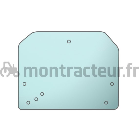 VITRE ARRIÈRE PLATE - TEINTÉE