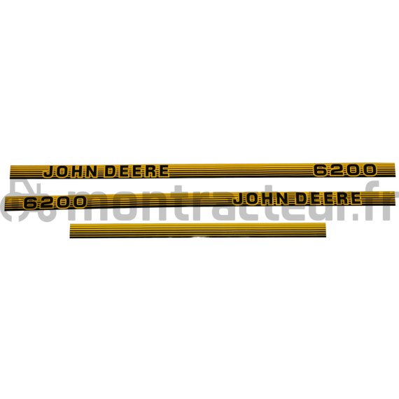 JEU DE DÉCALCOMANIES JOHN DEERE 6200 + 6200SE