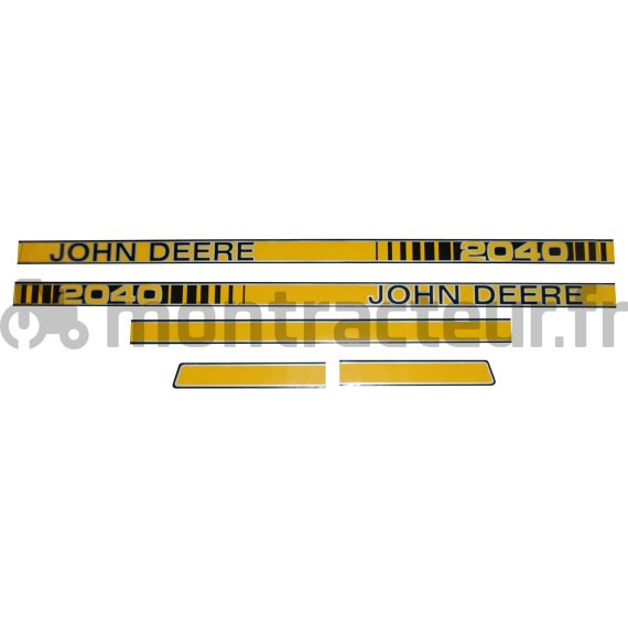 JEU AUTOCOLLANTS JOHN DEERE 2040