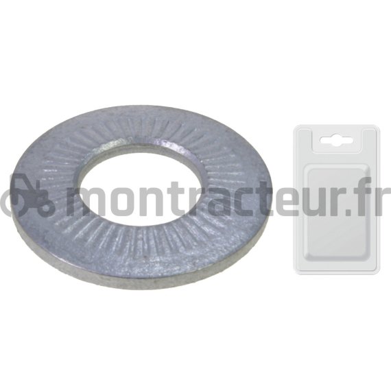 RONDELLE ''CONTACT'' ZINGUÉ 16,4X32,3X2,8 (BLISTER 10 PIÈCES)