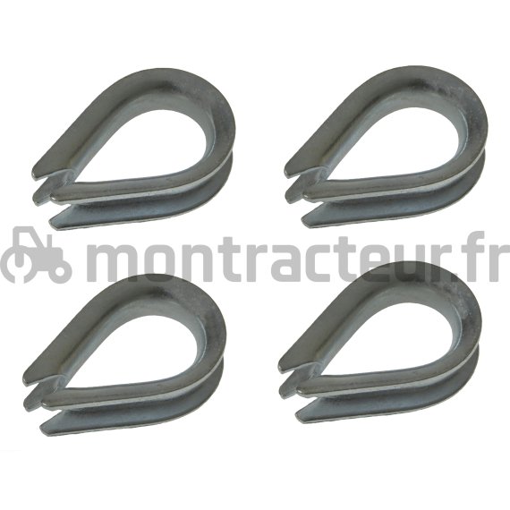 COSSE COEUR Ø 10 MM - L 64 MM / (BLISTER 4 PIÈCES)