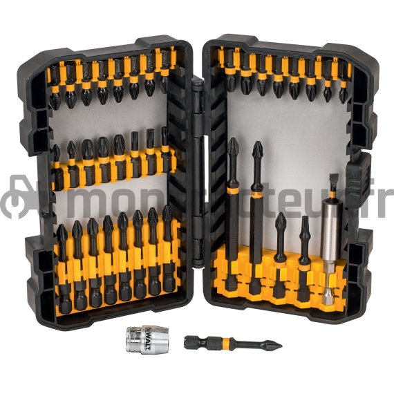 COFFRET DE 40 EMBOUTS IMPACT TORSION AVEC BAGUE ET PORTE EMBOUTS MAGNÉTIQUE