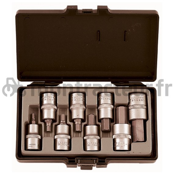 JEU DE DOUILLES 6 PANS COURTES 1/2''