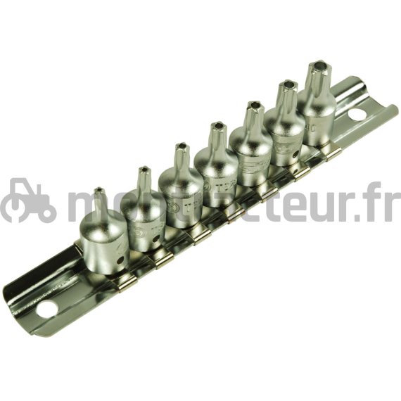 JEU DE DOUILLES 7 PANS PERCÉES 1/4''