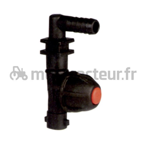 PORTE-BUSE 90° SIMPLE ENTRÉE RACCORD RAPIDE - ANTI-GOUTTE - 10 MM