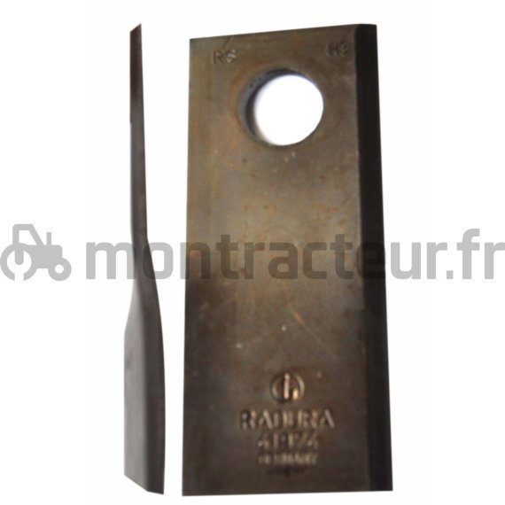 COUTEAU DE FAUCHEUSE DROIT 112 X 48 X 4 MM - Ø 19 MM (BLISTER 25 PIÈCES)