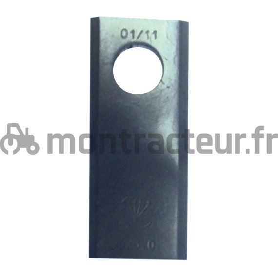 COUTEAU DE FAUCHEUSE DROIT 95 X 45 X 4 MM - Ø 16.50 MM (BLISTER 25 PIÈCES)