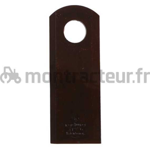 COUTEAU DE FAUCHEUSE GAUCHE 129 X 48 X 4 MM - Ø 21 MM (BLISTER 25 PIÈCES)