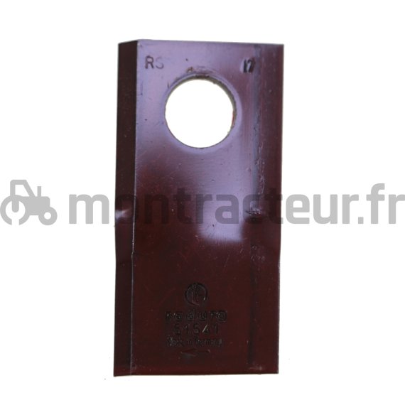 COUTEAU DE FAUCHEUSE DROIT 100 X 49 X 4 MM - Ø 21 MM (BLISTER 25 PIÈCES)
