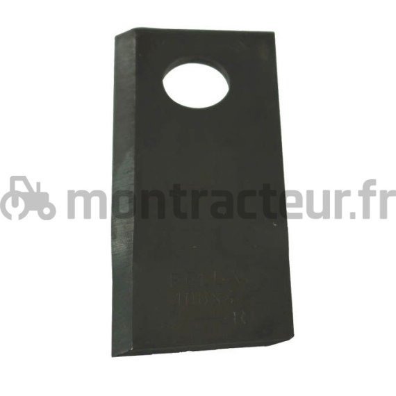COUTEAU DE FAUCHEUSE DROIT 106 X 48 X 4 MM - Ø 19 MM (BLISTER 25 PIÈCES)