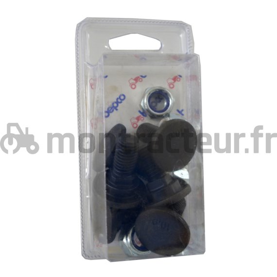 BOULON (BLISTER 6 PIÈCES) FIXATION COUTEAU  M12X30 ADAPTABLE TAARUP