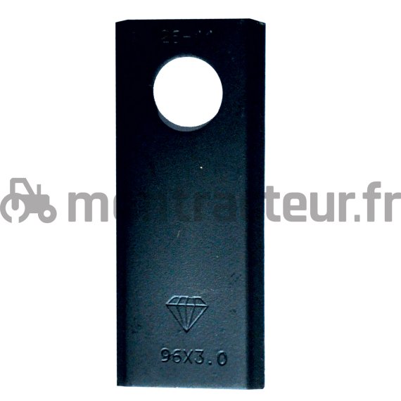 COUTEAU DE FAUCHEUSE 96 X 41 X 3 MM - Ø 19 MM (BLISTER 25 PIÈCES)