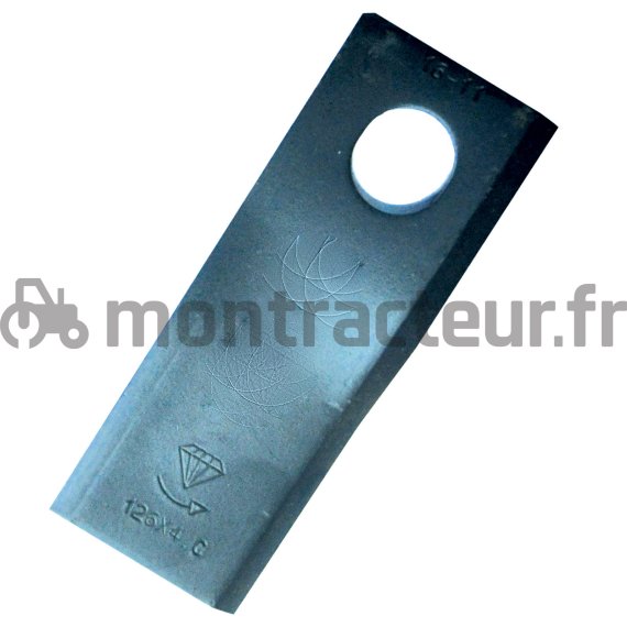 COUTEAU DE FAUCHEUSE DROIT 126 X 48 X 4 MM - Ø 20.5/23 MM (BLISTER 25 PIÈCES)