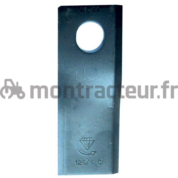 COUTEAU DE FAUCHEUSE DROIT 93 X 49 X 3 MM - Ø 19 MM (BLISTER 25 PIÈCES)