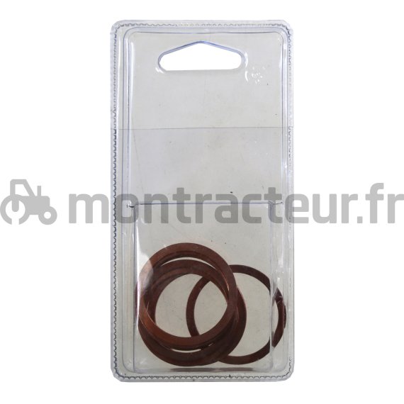 JOINT CUIVRE Ø 33 X 38 X 1.5 MM - (BLISTER 10 PIÈCES)