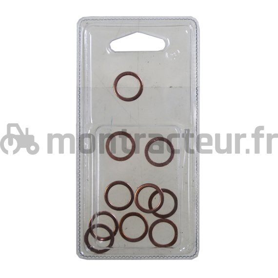 JOINT CUIVRE Ø 13 X 20 X 1.5 MM - (BLISTER 10 PIÈCES)