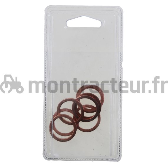 JOINT CUIVRE Ø 20 X 26 X 1.5 MM - (BLISTER 10 PIÈCES)