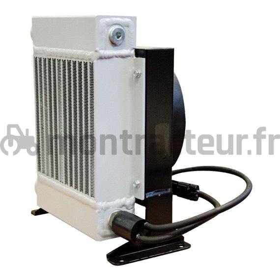 ÉCHANGEUR DE CHALEUR HUILE/AIR AVEC THERMOSTAT 12V-70W-100L/MIN-600D/AIR