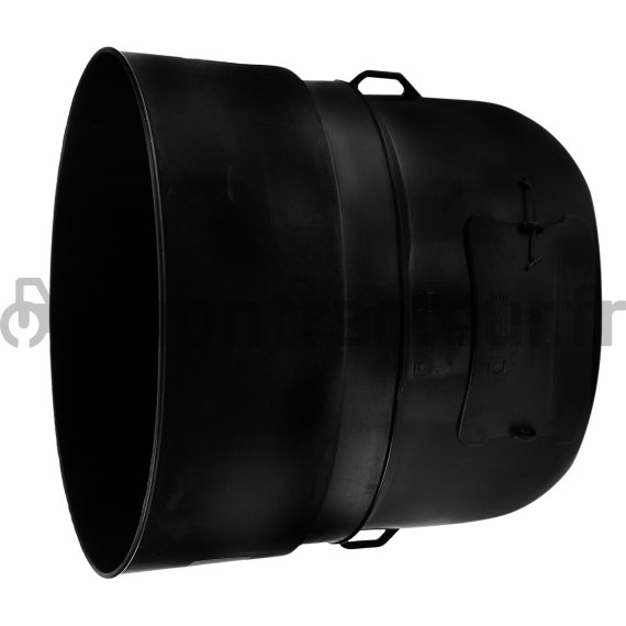BOL OVALE AVEC DEUX TRAPPES DE VISITE Ø 250 X 280 - L = 230 MM