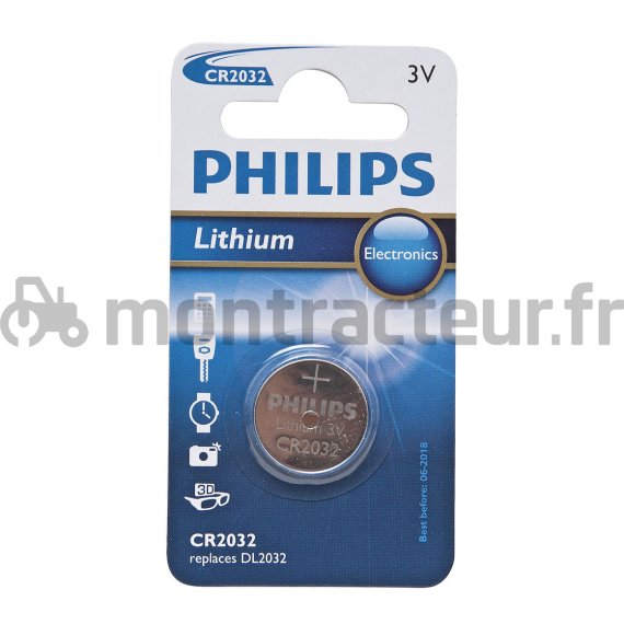 PILE MINICELLS LITHIUM CR2032 3V (BLISTER 1 PIÈCE)