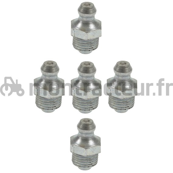 GRAISSEURS M8X100 - DROIT - (BLISTER 5 PIÈCES)