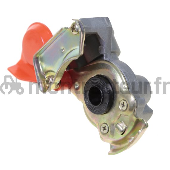 MAIN DE FREIN ROUGE CÔTÉ TRACTEUR M16 X 1.5 PRESSION DE TRAVAIL MAX.10 BAR
