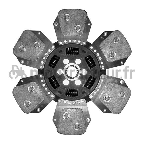 DISQUE D'AVANCEMENT LUK - LIBRE Ø 330 - 26,5 X 30 - 16 / 6 PADS POUR CLAAS/RENAULT