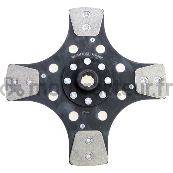 DISQUE PRISE DE FORCE CERA RIGIDE - LIBRE Ø 280 - 22 X 25 - 10 / 4 PADS