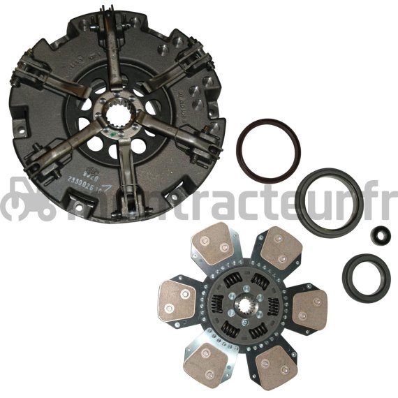 KIT EMBRAYAGE AVEC BUTÉES Ø 330/330 AVANT ORGA RESSORT 16 Z - PTO ORGA RIGID 18 Z