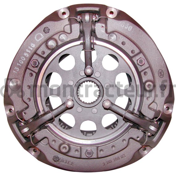 MÉCANISME SIMPLE - 12 X RESSORTS ROUGE Ø 310 - 3 DOIGTS - MOYEU FIXE 1 5/8'' - 25