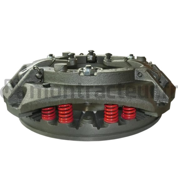 MÉCANISME SIMPLE - 12 X RESSORTS ROUGE Ø 300 - 3 DOIGTS - MOYEU FIXE 1 3/4'' - 10