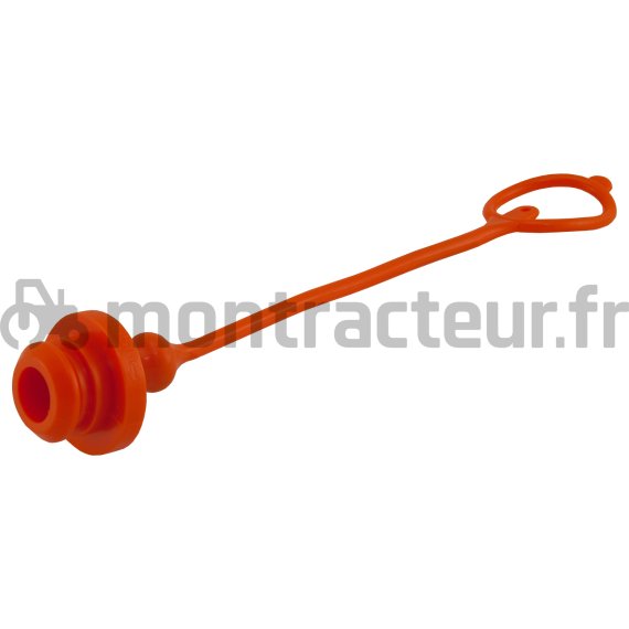 BOUCHON MÂLE ORANGE PVC COUPLEUR 3CFPV POUR COUPLEUR 1/2'' FEMELLE