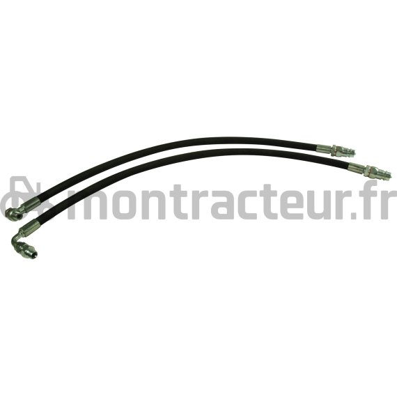 PAIRE DE FLEXIBLES AVEC RACCORD 3- 8'' BSP ET RACCORD 1- 2''